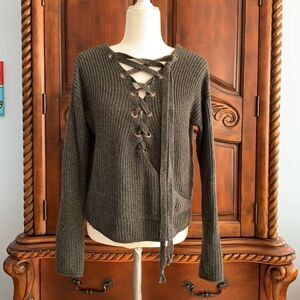 She + Sky knit charcoal sweater- size S